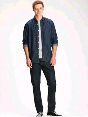 NWT Gap GapFlex Athletic Taper Jeans Mens 30x32 Stretch Resin Rinse 72028